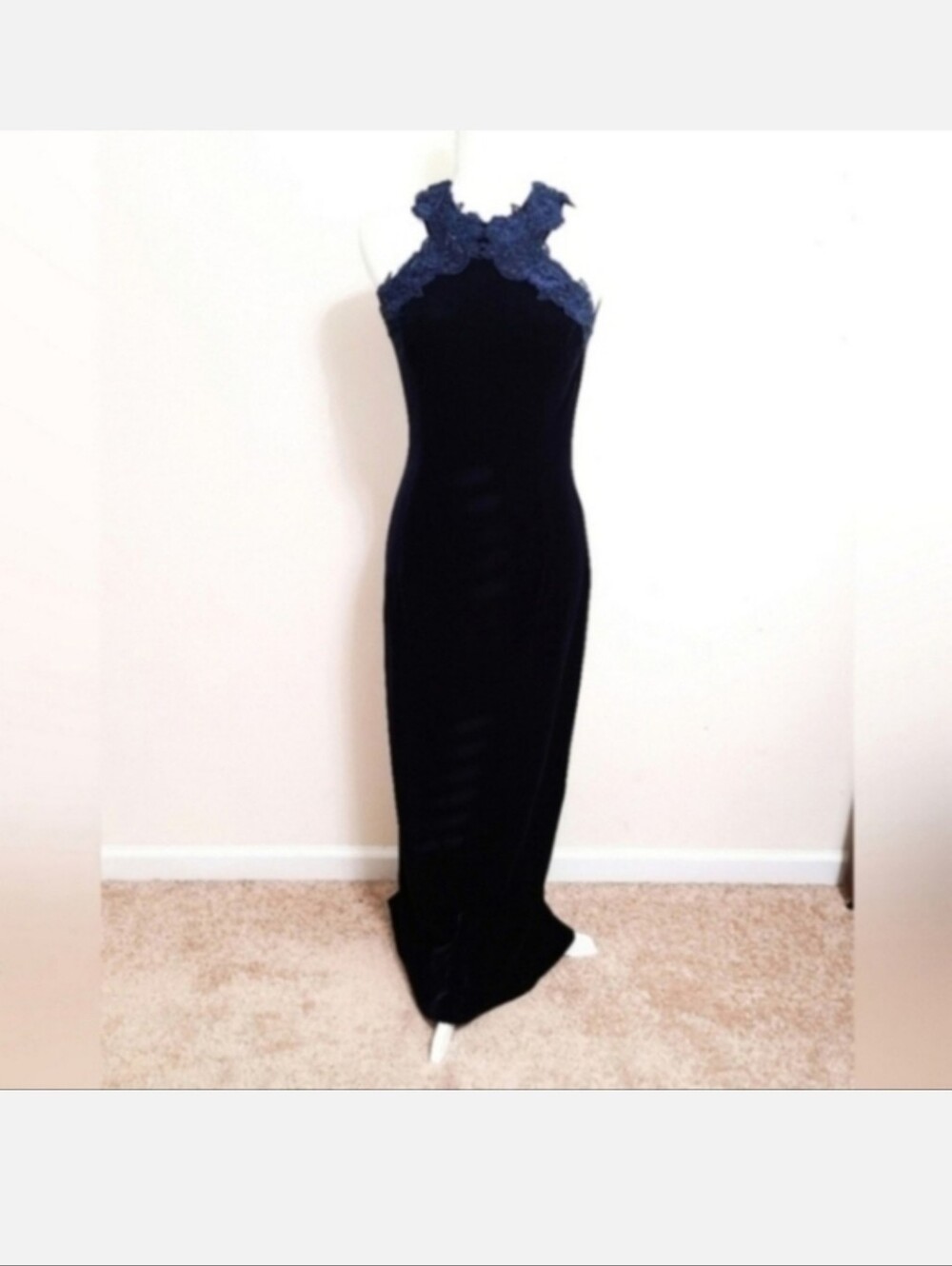 Vintage Jessica McClintock Gunne Sax Luxury Velvet Evening Dress